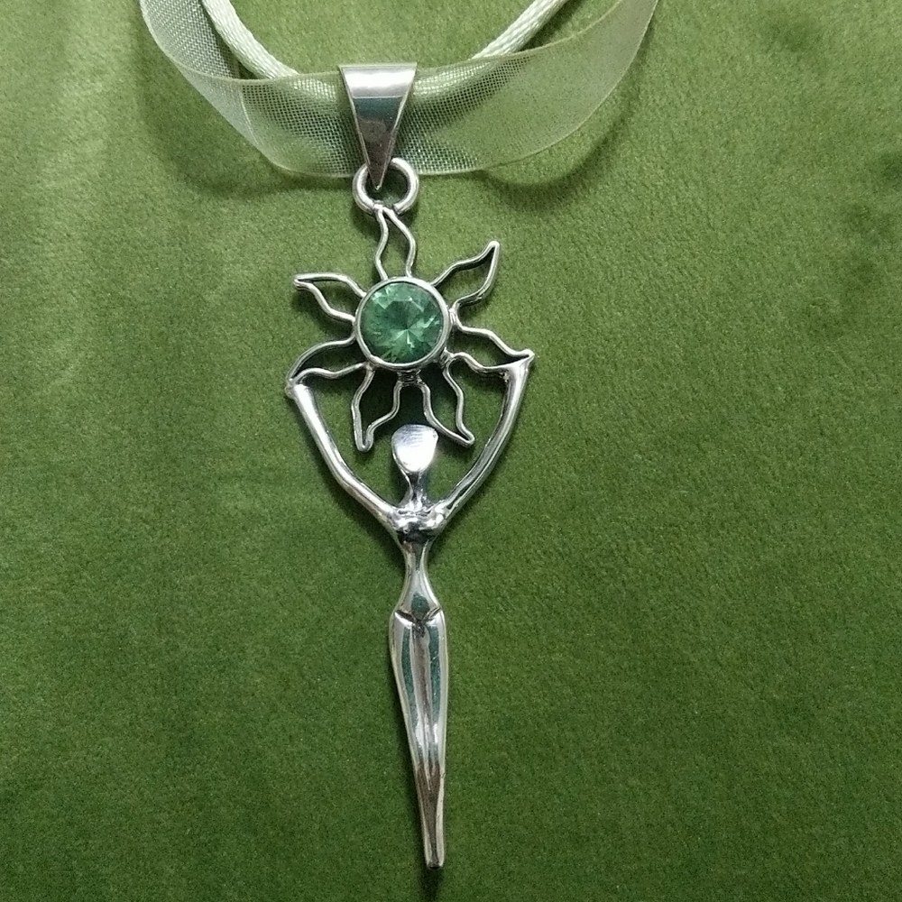 💚Charles Albert Sun Goddess Faceted Prasiolite 💚